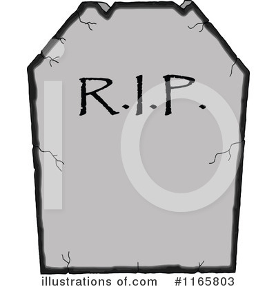 Royalty-Free (RF) Tombstone Clipart Illustration by LaffToon - Stock Sample #1165803