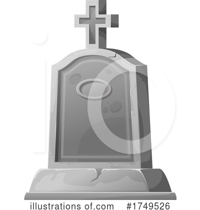 Royalty-Free (RF) Tombstone Clipart Illustration by Vector Tradition SM - Stock Sample #1749526