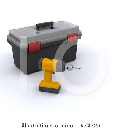 Royalty-Free (RF) Tool Box Clipart Illustration by KJ Pargeter - Stock Sample #74325