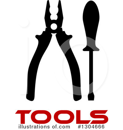 Pliers Clipart #1304666 by Vector Tradition SM