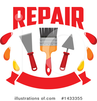 Plastering Clipart #1433355 by Vector Tradition SM