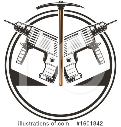 Power Drill Clipart #1601842 by Vector Tradition SM