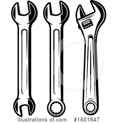 Wrenches Clipart #1601847 by Vector Tradition SM