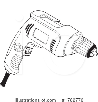 Electric Drill Clipart #1782776 by Lal Perera