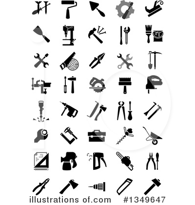 Royalty-Free (RF) Tools Clipart Illustration by Vector Tradition SM - Stock Sample #1349647