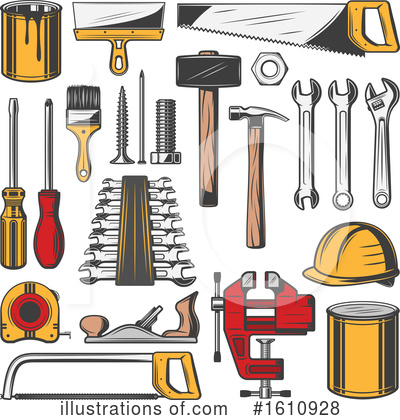 Royalty-Free (RF) Tools Clipart Illustration by Vector Tradition SM - Stock Sample #1610928