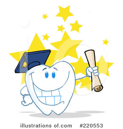 Royalty-Free (RF) Tooth Character Clipart Illustration by Hit Toon - Stock Sample #220553