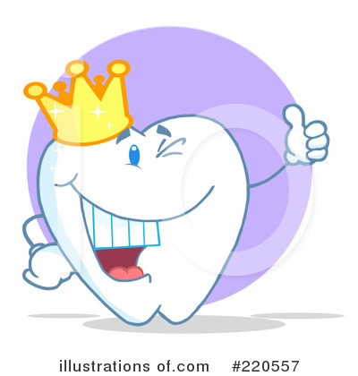 Royalty-Free (RF) Tooth Character Clipart Illustration by Hit Toon - Stock Sample #220557