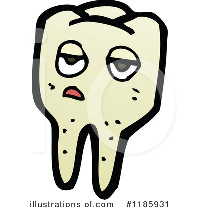 Royalty-Free (RF) Tooth Clipart Illustration by lineartestpilot - Stock Sample #1185931