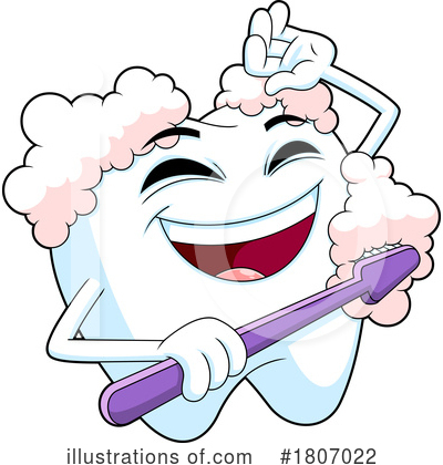 Brushing Teeth Clipart #1807022 by Hit Toon