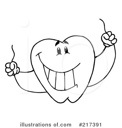 Royalty-Free (RF) Tooth Clipart Illustration by Hit Toon - Stock Sample #217391