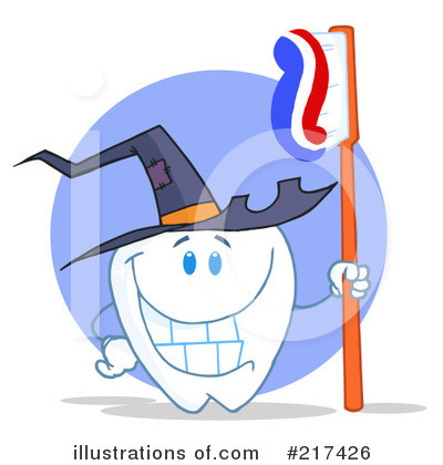 Royalty-Free (RF) Tooth Clipart Illustration by Hit Toon - Stock Sample #217426
