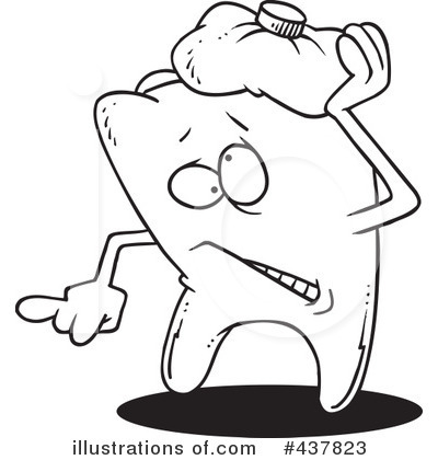 Royalty-Free (RF) Tooth Clipart Illustration by toonaday - Stock Sample #437823
