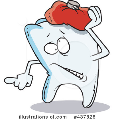 Royalty-Free (RF) Tooth Clipart Illustration by toonaday - Stock Sample #437828