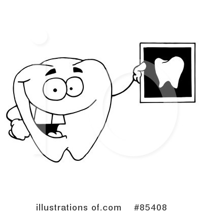 Royalty-Free (RF) Tooth Clipart Illustration by Hit Toon - Stock Sample #85408
