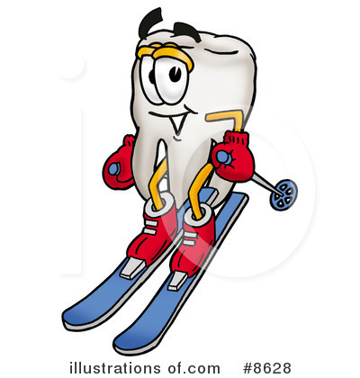Tooth Character Clipart #8628 by Mascot Junction