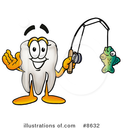 Tooth Character Clipart #8632 by Mascot Junction