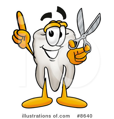 Tooth Character Clipart #8640 by Mascot Junction