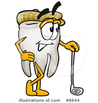 Tooth Character Clipart #8644 by Mascot Junction