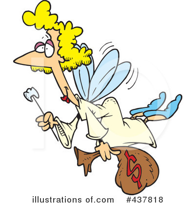Royalty-Free (RF) Tooth Fairy Clipart Illustration by toonaday - Stock Sample #437818