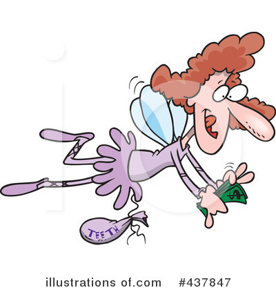 Royalty-Free (RF) Tooth Fairy Clipart Illustration by toonaday - Stock Sample #437847