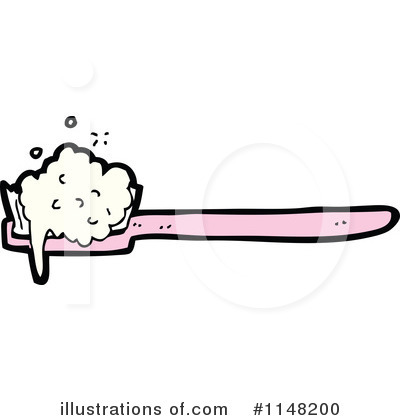 Royalty-Free (RF) Toothbrush Clipart Illustration by lineartestpilot - Stock Sample #1148200