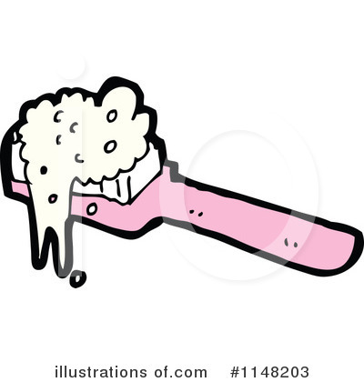 Royalty-Free (RF) Toothbrush Clipart Illustration by lineartestpilot - Stock Sample #1148203