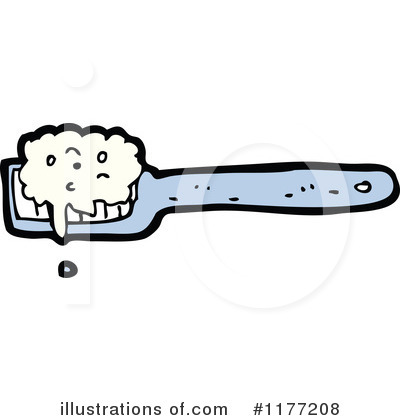 Royalty-Free (RF) Toothbrush Clipart Illustration by lineartestpilot - Stock Sample #1177208