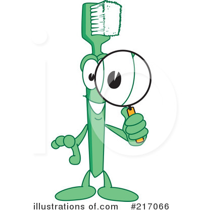 Royalty-Free (RF) Toothbrush Mascot Clipart Illustration by Mascot Junction - Stock Sample #217066