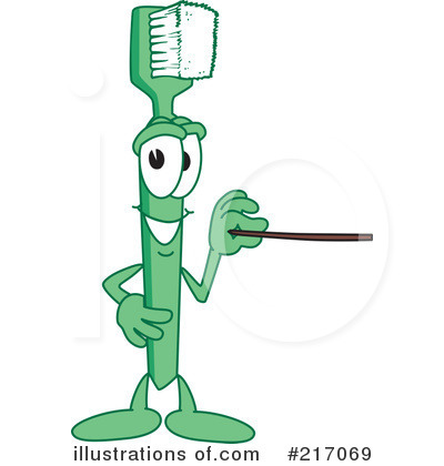 Toothbrush Character Clipart #217069 by Mascot Junction