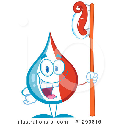Royalty-Free (RF) Toothpaste Clipart Illustration by Hit Toon - Stock Sample #1290816