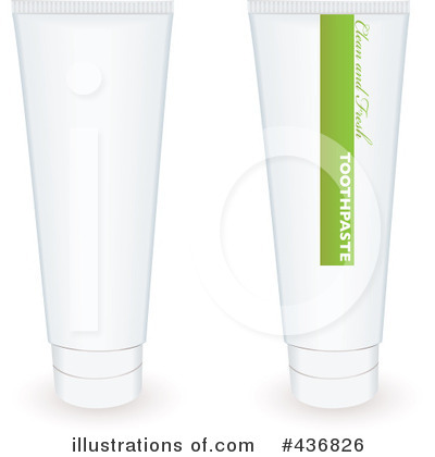 Royalty-Free (RF) Toothpaste Clipart Illustration by michaeltravers - Stock Sample #436826