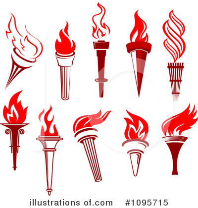 Royalty-Free (RF) Torch Clipart Illustration by Vector Tradition SM - Stock Sample #1095715