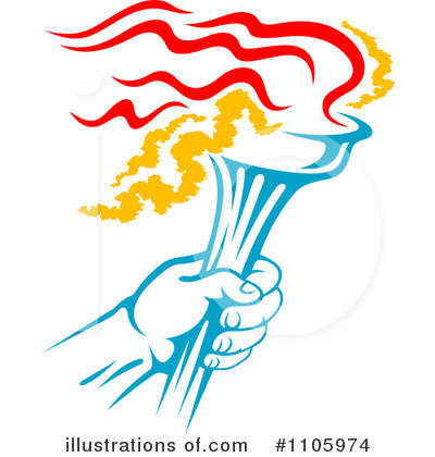 Royalty-Free (RF) Torch Clipart Illustration by Vector Tradition SM - Stock Sample #1105974