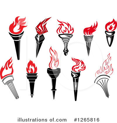 Royalty-Free (RF) Torch Clipart Illustration by Vector Tradition SM - Stock Sample #1265816