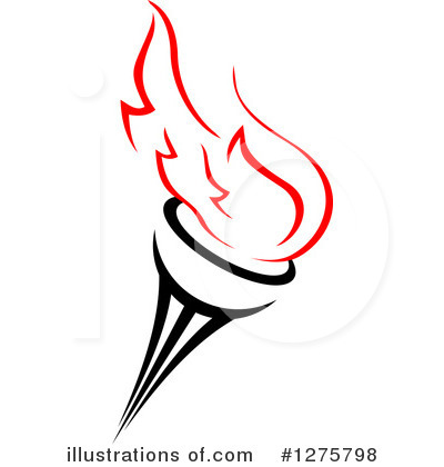 Royalty-Free (RF) Torch Clipart Illustration by Vector Tradition SM - Stock Sample #1275798
