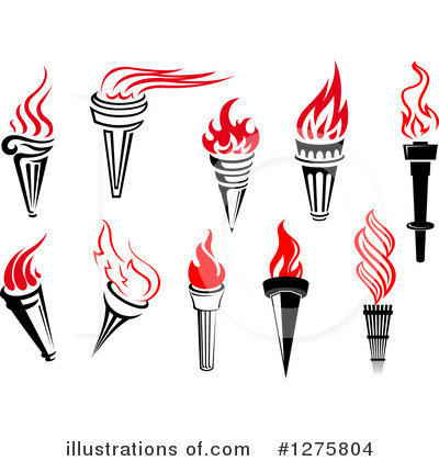 Royalty-Free (RF) Torch Clipart Illustration by Vector Tradition SM - Stock Sample #1275804