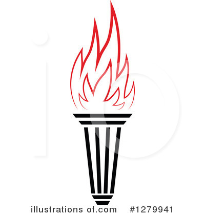 Royalty-Free (RF) Torch Clipart Illustration by Vector Tradition SM - Stock Sample #1279941