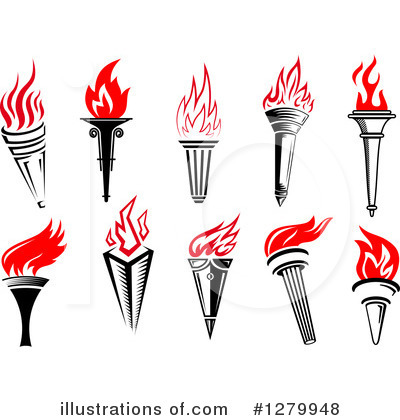 Royalty-Free (RF) Torch Clipart Illustration by Vector Tradition SM - Stock Sample #1279948