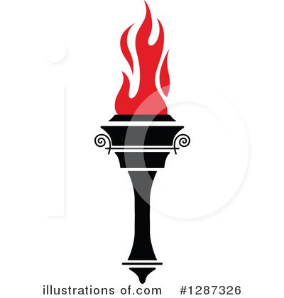 Royalty-Free (RF) Torch Clipart Illustration by Vector Tradition SM - Stock Sample #1287326