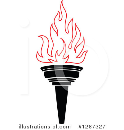 Royalty-Free (RF) Torch Clipart Illustration by Vector Tradition SM - Stock Sample #1287327