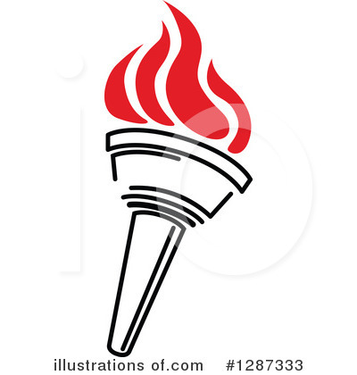 Royalty-Free (RF) Torch Clipart Illustration by Vector Tradition SM - Stock Sample #1287333