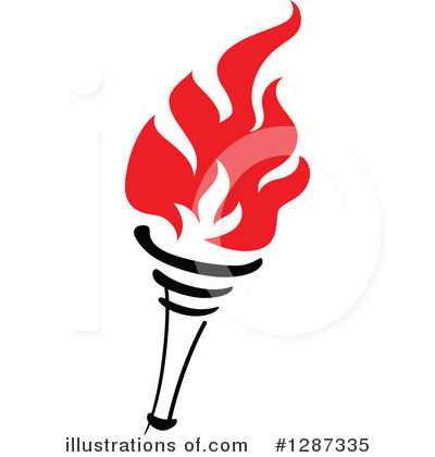 Royalty-Free (RF) Torch Clipart Illustration by Vector Tradition SM - Stock Sample #1287335