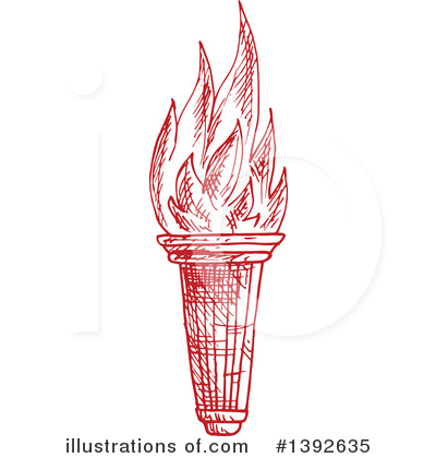 Royalty-Free (RF) Torch Clipart Illustration by Vector Tradition SM - Stock Sample #1392635