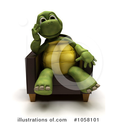 Royalty-Free (RF) Tortoise Clipart Illustration by KJ Pargeter - Stock Sample #1058101