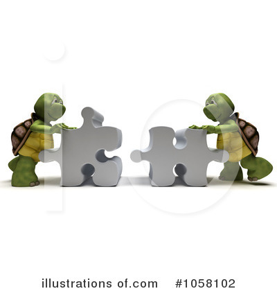 Royalty-Free (RF) Tortoise Clipart Illustration by KJ Pargeter - Stock Sample #1058102