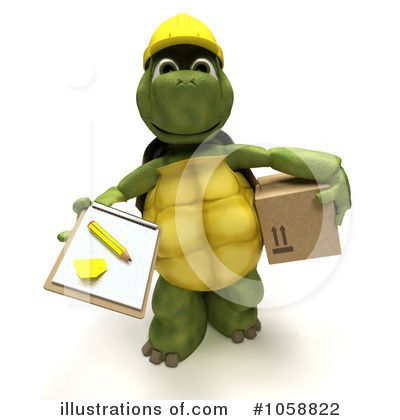 Royalty-Free (RF) Tortoise Clipart Illustration by KJ Pargeter - Stock Sample #1058822