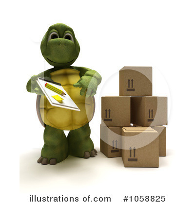 Royalty-Free (RF) Tortoise Clipart Illustration by KJ Pargeter - Stock Sample #1058825