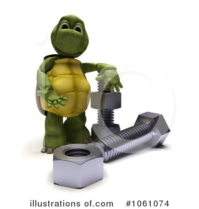 Royalty-Free (RF) Tortoise Clipart Illustration by KJ Pargeter - Stock Sample #1061074