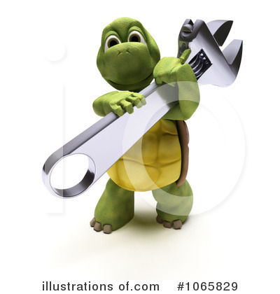 Royalty-Free (RF) Tortoise Clipart Illustration by KJ Pargeter - Stock Sample #1065829